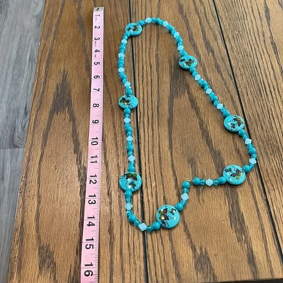 Turquoise Beaded Necklace - Picture 3 of 3